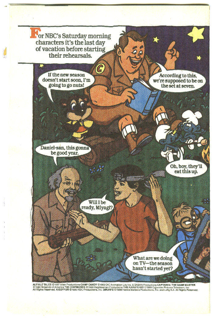 NBC Comic Book Advertisement, Page 1